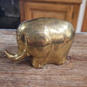 Vintage Brass ELEPHANT Mcm INDIA Hampton Brass